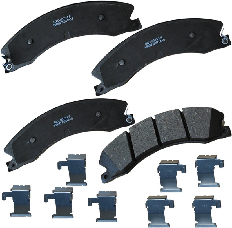 Bendix Premium SBC1565B Ceramic Brake Pads for Select Models Chevrolet Express, 3500 Savana 3500 4500 2500 HD - Image 1